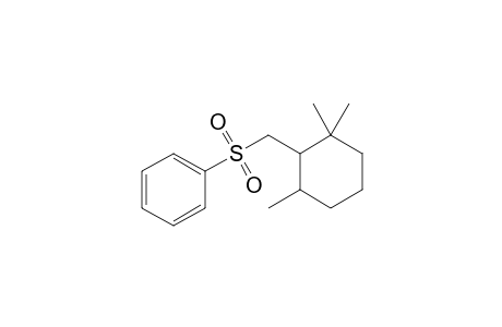 1,1,3-Trimethyl-2-[(phenylsulfonyl)methyl]-cyclohexane