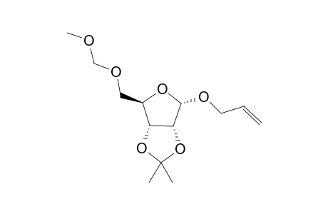 Allyl 2,3-isopropylidene-5-O-methoxymethyl-.alpha.,D-ribofuranoside