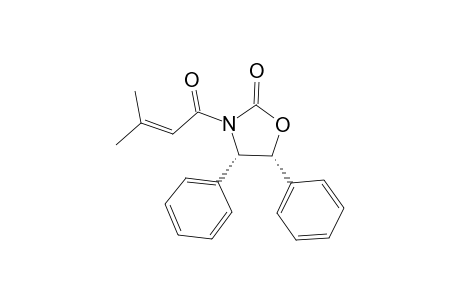 (4S,5R)-3-(3-methyl-1-oxobut-2-enyl)-4,5-diphenyl-2-oxazolidinone