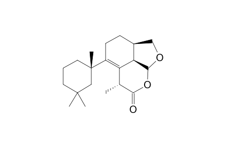 (7R,10S,13R,14R,15R)-17-nor-5,6-seco-8,9-dehydrospongian-7,15-lactone