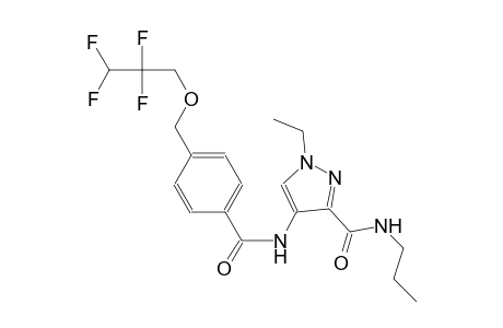 1-ethyl-N-propyl-4-({4-[(2,2,3,3-tetrafluoropropoxy)methyl]benzoyl}amino)-1H-pyrazole-3-carboxamide