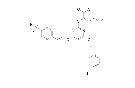 2-[4,6-BIS-[4-8TRIFLUOROMETHYL)-PHENETHOXY]-PYRIMIDIN-2-YLTHIO]-HEXANOIC-ACID