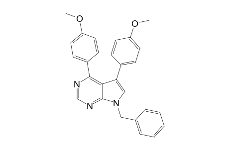 7-BENZYL-4,5-BIS-(4-METHOXYPHENYL)-7H-PYRROLO-[2,3-D]-PYRIMIDINE