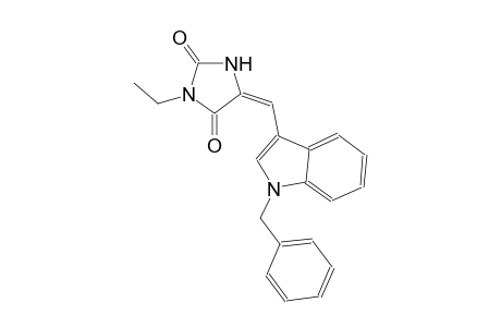2,4-imidazolidinedione, 3-ethyl-5-[[1-(phenylmethyl)-1H-indol-3-yl]methylene]-, (5E)-