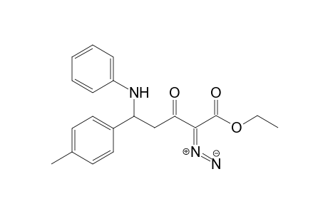 Ethyl 2-diazo-3-oxo-5-(phenylamino)-5-p-tolylpentanoate