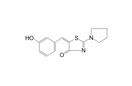 4(5H)-thiazolone, 5-[(3-hydroxyphenyl)methylene]-2-(1-pyrrolidinyl)-,(5E)-