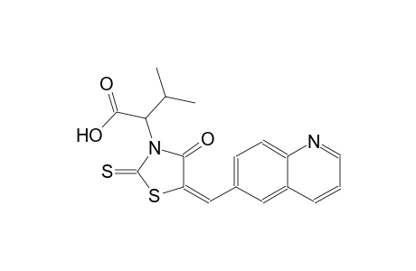 3-thiazolidineacetic acid, alpha-(1-methylethyl)-4-oxo-5-(6-quinolinylmethylene)-2-thioxo-, (5E)-