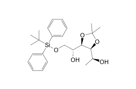 (+-)-1-Deoxy-3,4-O-isopropylidene-6-O-(tert-butyldiphenylsilyl)-allose isomer
