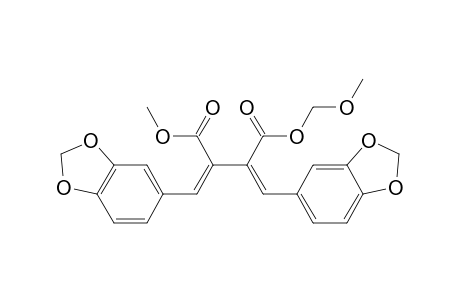 Methoxymethyl Methyl (2Z,3Z)-2,3-Bis(3,4-methylenedioxybenzylidene)succinateate
