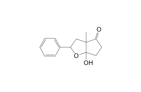 4H-Cyclopenta[b]furan-4-one, hexahydro-6a-hydroxy-3a-methyl-2-phenyl-