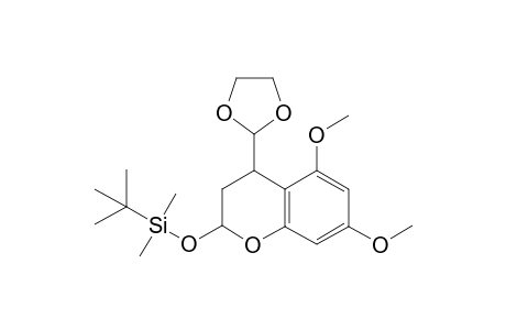 4,6-Dimethoxy-4-(1',3'-dioxacyclopent-2'-yl)-1-[(t-butyldimethylsilyl)oxy]-2,3-dihydr-4H-benzopyran