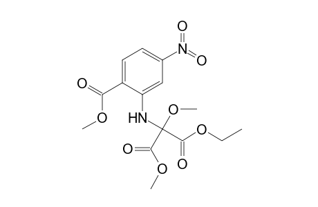 Methyl 2-[N-(methoxycarbonyl)(ethoxycarbonyl)(methoxy)methyl]amino-4-nitrobenzoate