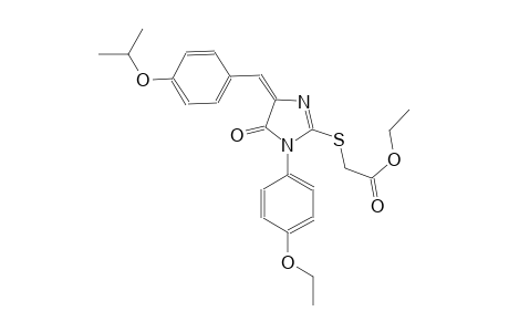 acetic acid, [[(4E)-1-(4-ethoxyphenyl)-4,5-dihydro-4-[[4-(1-methylethoxy)phenyl]methylene]-5-oxo-1H-imidazol-2-yl]thio]-, ethyl ester