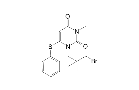 1-(3-bromanyl-2,2-dimethyl-propyl)-3-methyl-6-phenylsulfanyl-pyrimidine-2,4-dione