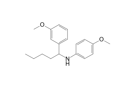 N-(4-Methoxyphenyl)-N-[1-(3-methoxyphenyl)pentyl]amine