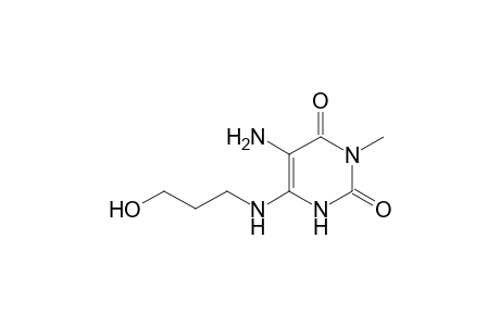 5-Amino-6-[(3-hydroxypropyl)amino]-3-methylpyrimidine-2,4(1H,3H)-dione