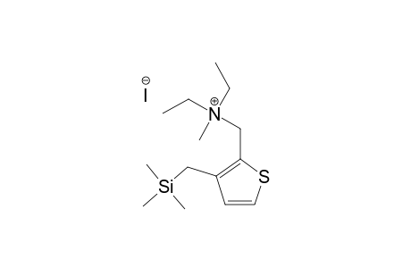 2-[(DIETHYLMETHYLAMMONIO)-METHYL]-3-[(TRIMETHYLSILYL)-METHYL]-THIOPHENE-IODIDE