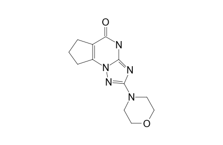 2-MORPHOLINO-5,6,7,9-TETRAHYDRO-CYCLOPENTA-[1.2-E]-1,2,4-TRIAZOLO-[1.5-A]-PYRIMIDIN-8-ONE