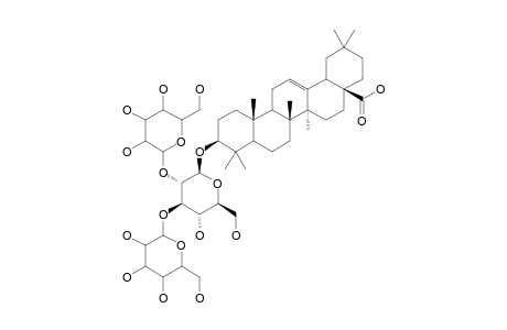 ANCHUSOSID-2;OLEANOIC-ACID-3-O-BETA-D-GLUCOPYRANOSYL-(1->2)-[BETA-D-GLUCOPYRANOSYL]-(1->3)-BETA-D-GLUCOPYRANOSIDE