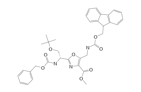 #4B;METHYL-2-[(1S)-2-TERT.-BUTOXY-1-[(BENZYLOXYCARBONYL)-AMINO]-ETHYL]-5-[(1S)-[[(9H-FLUOREN-9-YLMETHOXY)-CARBONYL]-AMINO]-METHYL]-1,3-OXAZOLE-4-CARBOXY