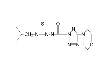 4-(cycopropylmethyl)-1-[2-(5-morpholino-2H-tetrazol-2-yl)propionyl]-3-thiosemicarbazide