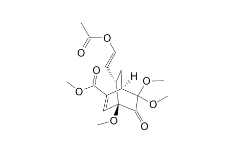 Methyl (1R*,4R*,8S*)-8-[(E)-2-Acetoxy-1-ethenyl]-4,6,6-trimethoxy-5-oxobicyclo[2.2.2]oct-2-ene-2-carboxylate