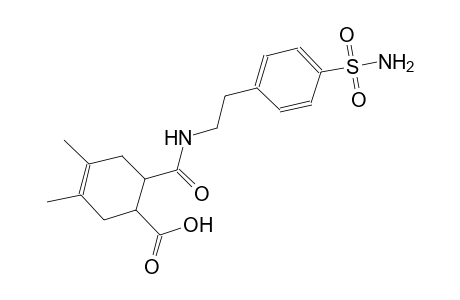 3-cyclohexene-1-carboxylic acid, 6-[[[2-[4-(aminosulfonyl)phenyl]ethyl]amino]carbonyl]-3,4-dimethyl-