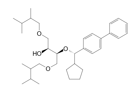 (2S,3S,1'S)-1,4-Di(2,3-Dimethylbutoxy)-2-[(cyclopentyl)(4-phenylphenyl)methoxy]butan-3-ol