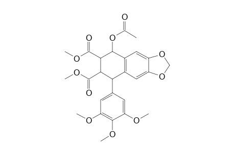 Dimethyl 4-acetoxy-1-(3,4,5-trimethoxyphenyl)-6,7-(methylenedioxy)-1,2,3,4-tetrahydronaphthylene-2,3-dicarboxylate