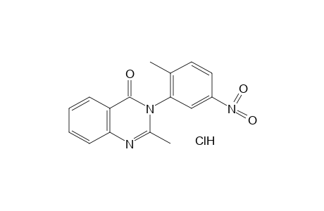 2-METHYL-3-(5-NITRO-o-TOLYL)-4(3H)-QUINAZOLINONE, HYDROCHLORIDE