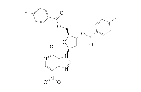 4-CHLORO-3-[2'-DEOXY-3',5'-DI-O-(4-TOLUOYL)-BETA-D-ERYTHRO-PENTAFURANOSYL]-7-NITRO-3H-IMIDAZO-[4,5-C]-PYRIDINE