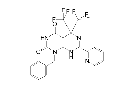 1-(Phenylmethyl)-7-(2-pyridinyl)-5,5-bis(trifluoromethyl)-8H-pyrimido[4,5-d]pyrimidine-2,4-dione