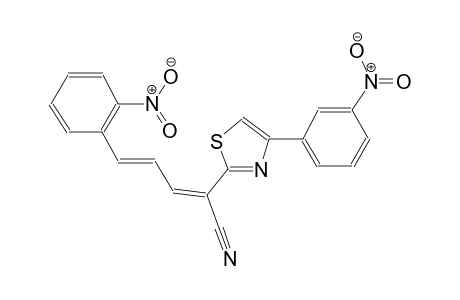 (2Z,4E)-5-(2-nitrophenyl)-2-[4-(3-nitrophenyl)-1,3-thiazol-2-yl]-2,4-pentadienenitrile