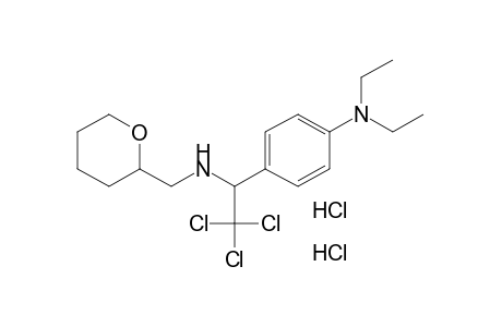 N-[p-(DIETHYLAMINO)-alpha-(TRICHLOROMETHYL)BENZYL]TETRAHYDRO-2H-PYRAN-2-METHYLAMINE, DIHYDROCHLORIDE