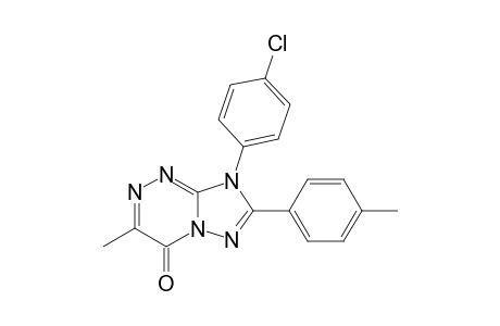 [1,2,4]Triazolo[5,1-c][1,2,4]triazin-4(8H)-one, 8-(4-chlorophenyl)-3-methyl-7-(4-methylphenyl)-