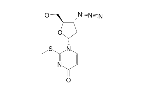 1-(3-AZIDO-2,3-DIDEOXY-ALPHA-D-ERYTHRO-PENTOFURANOSYL)-2-METHYLTHIOPYRIMIDIN-4(1H)-ONE