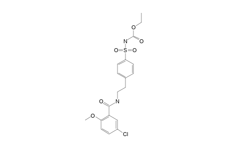 ETHYL-4-[2-(5-CHLORO-2-METHOXYBENZAMIDO)-ETHYL]-BENZENE-SULFONAMIDE-CARBAMATE