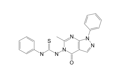 1-(6-METHYL-4-OXO-1-PHENYL-1,4-DIHYDRO-5H-PYRAZOLO-[3,4-D]-PYRIMIDIN-5-YL)-3-PHENYLTHIOUREA