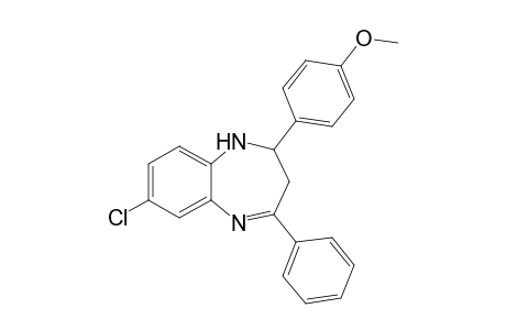 7-Chloranyl-2-(4-methoxyphenyl)-4-phenyl-2,3-dihydro-1H-1,5-benzodiazepine