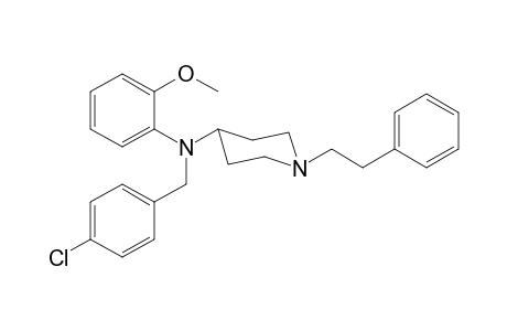 N-(4-Chlorobenzyl)-N-(2-methoxyphenyl)-1-(2-phenylethyl)piperidin-4-amine