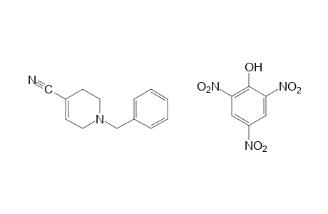 1-benzyl-1,2,3,6-tetrahydroisonicotinonitrile, picrate