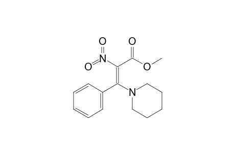 (E)-Methyl .alpha.-nitro-.beta.-piperidinocinnamate