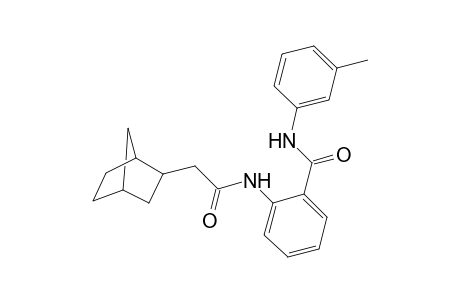 2-(2-{bicyclo[2.2.1]heptan-2-yl}acetamido)-N-(3-methylphenyl)benzamide