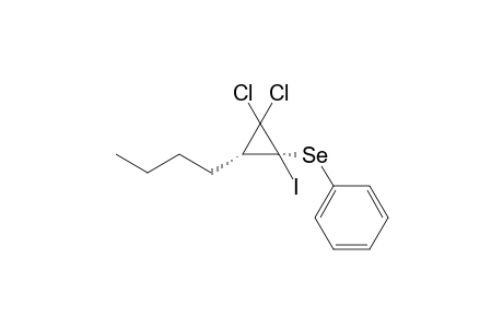 (2S,3R)-1,1-Dichloro-2-iodo-2-phenylseleno-3-butylcyclopropane