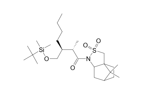 N-[(2S,3S)-3-{[(t-butyl)dimethylsilyloxy]methyl}-2-methylheptanoyl]bornane-10,2-sultam