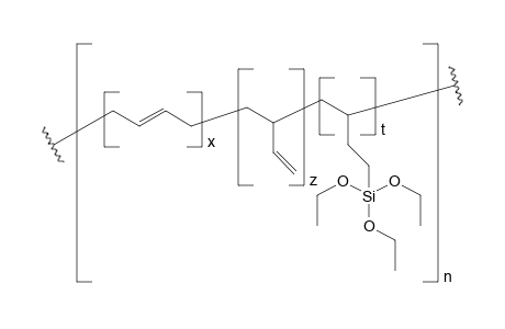 Polybutadiene gratfed triethoxysilane