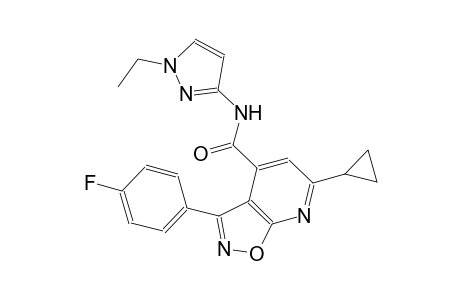 isoxazolo[5,4-b]pyridine-4-carboxamide, 6-cyclopropyl-N-(1-ethyl-1H-pyrazol-3-yl)-3-(4-fluorophenyl)-
