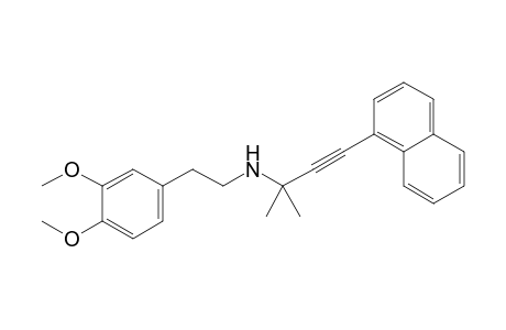 [2-(3,4-Dimethoxyphenyl)ethyl](1,1-dimethyl-3-naphthalen-1-ylprop-2-ynyl)amine