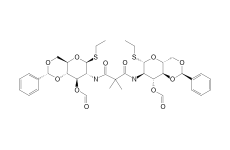 N,N'-BIS-(ETHYL-3-O-FORMYL-4,6-O-BENZYLIDENE-2-DEOXY-1-THIO-BETA-D-GLUCOPYRANOSID-2-YL)-DIMETHYLMALONAMIDE