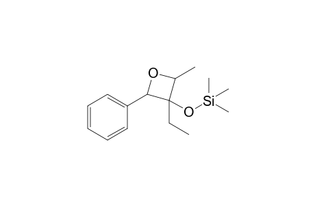 3-Ethyl-4-methyl-2-phenyl-3-[(trimethylsilyl)oxy]oxetane